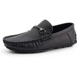 Kids Penny Loafer Casual Slip-On Moccasin Flats Boys‎ Uniform School Black Shoes